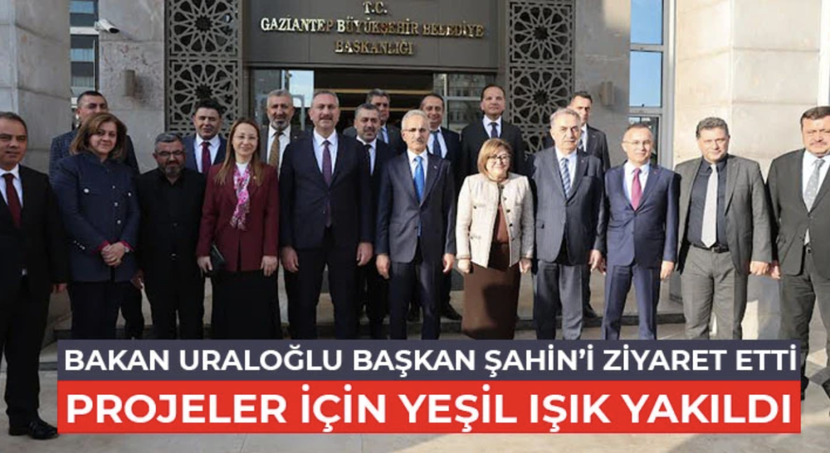 Bakan Uraloğlu Başkan Şahin’i ziyaret etti