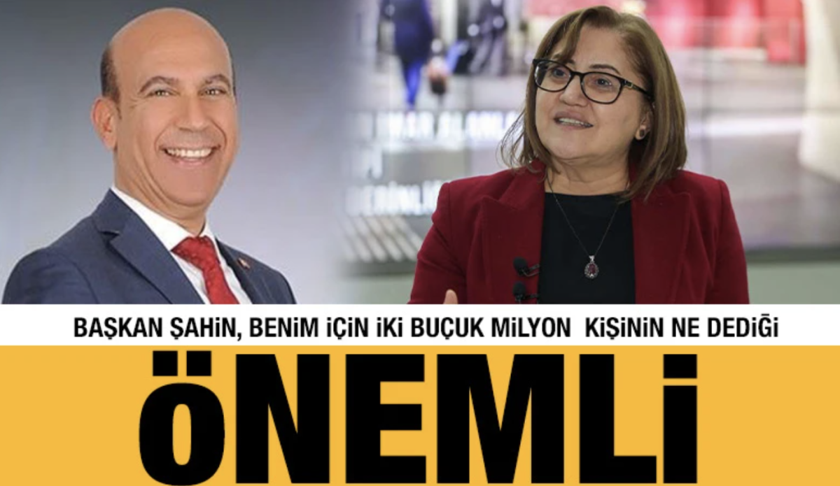 BAŞKAN ŞAHİN: BENİM İÇİN İKİ BUÇUK MİLYON KİŞİNİN NE DEDİĞİ ÖNEMLİ