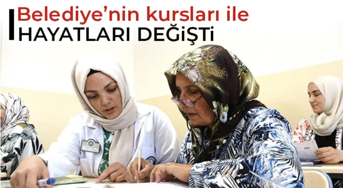 Belediye’nin kursları ile hayatları değişti