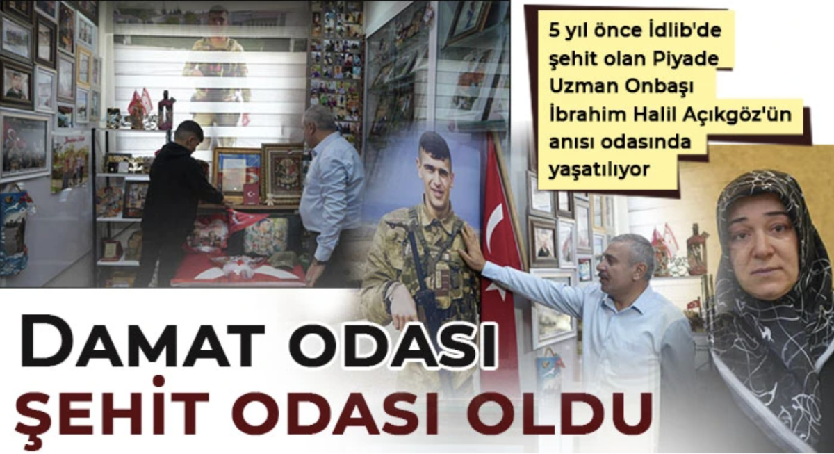  Damat odası şehit odası oldu