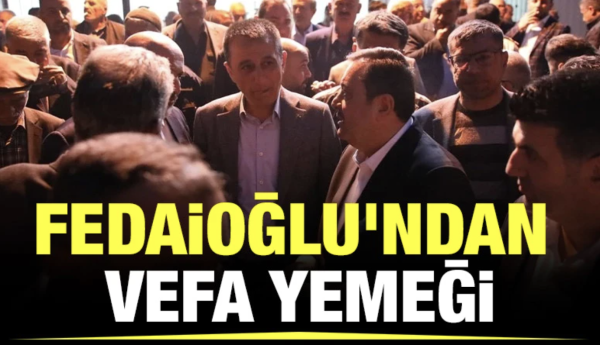 Fedaioğlu'ndan vefa yemeği