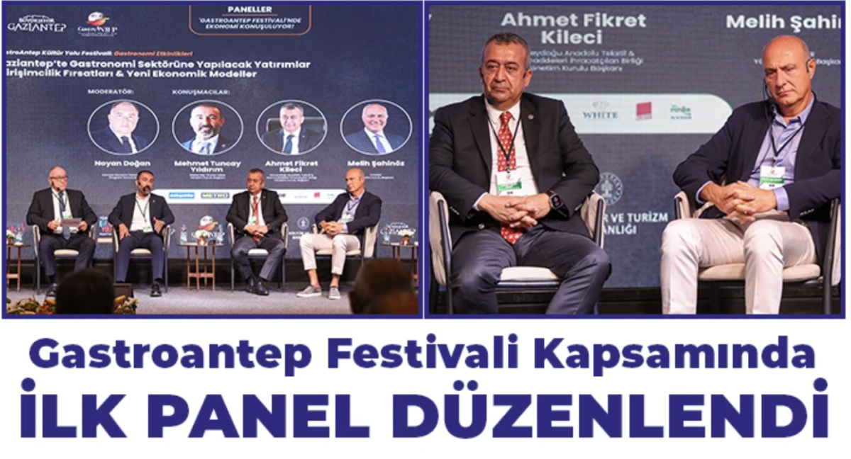 Gastroantep festivali kapsamında ilk panel düzenlendi