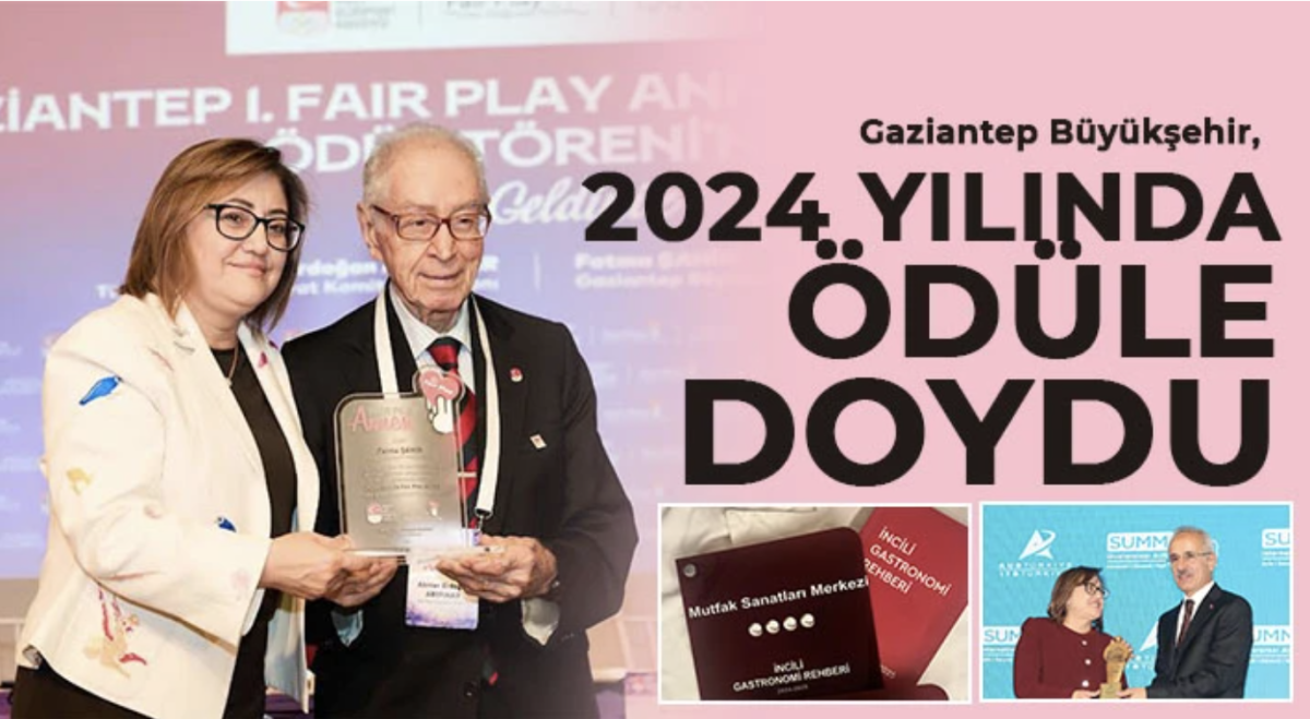 Gaziantep Büyükşehir, 2024 yılında ödüle doydu