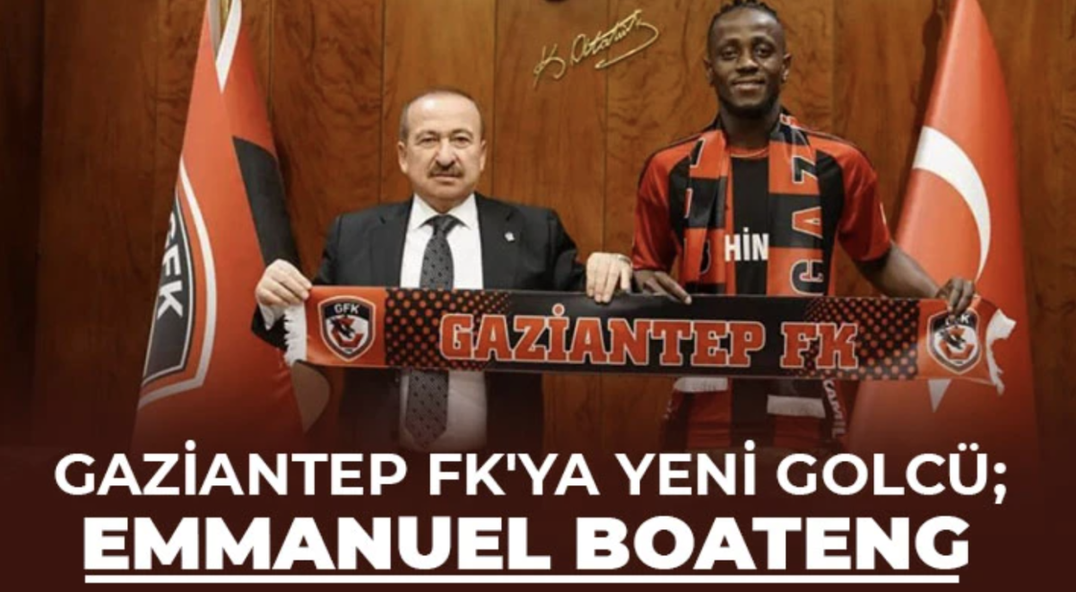 Gaziantep FK Emmanuel Boateng ile sözleşme imzaladı