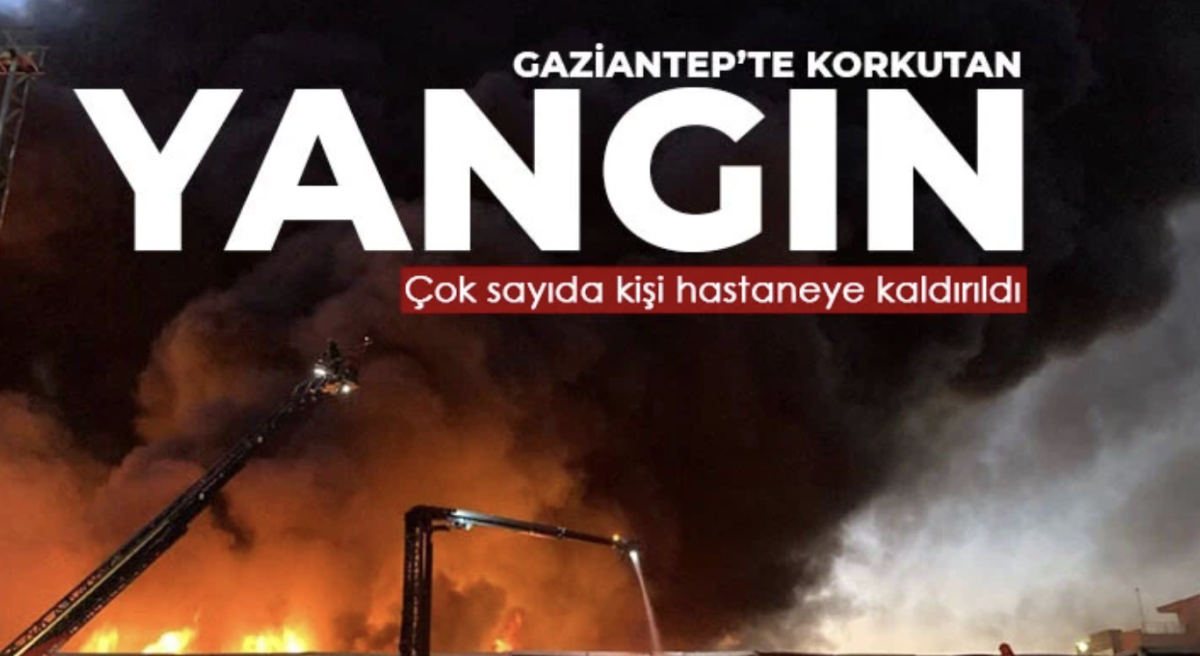 Gaziantep’te ev yangınında yürekler ağza geldi