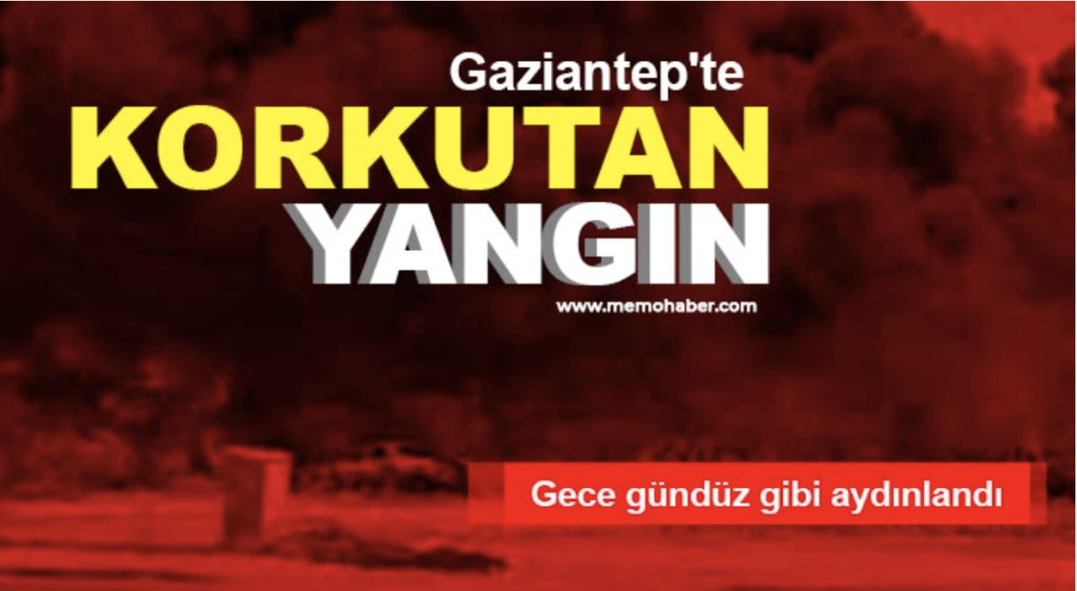 Gaziantep'te korkutan yangın 