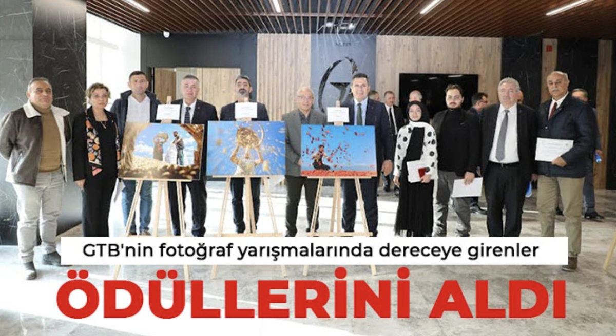 GTB'nin fotoğraf yarışmalarında dereceye girenler ödüllerini aldı