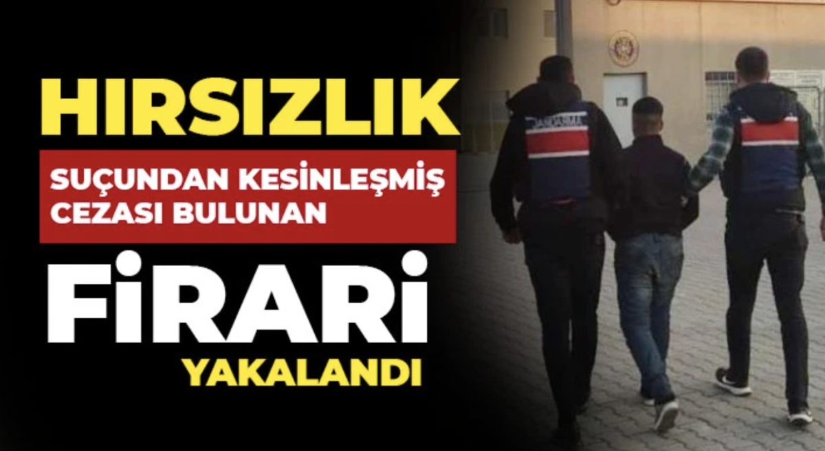 Hırsızlık suçundan kesinleşmiş cezası bulunan firari yakalandı