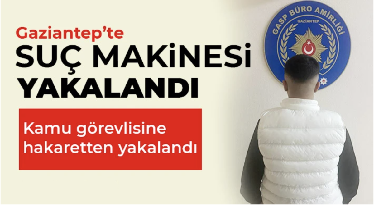 Kamu görevlisine hakaretten yakalandı