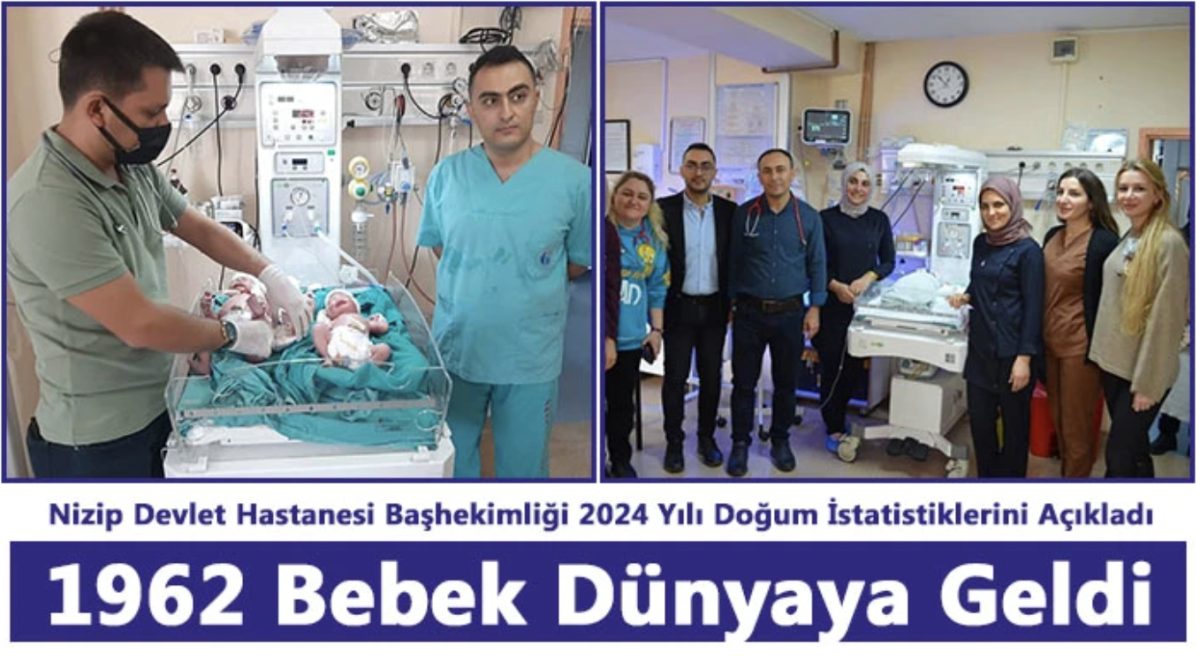 Nizip Devlet Hastanesi Başhekimliği 2024 Yılı Doğum İstatistiklerini Açıkladı