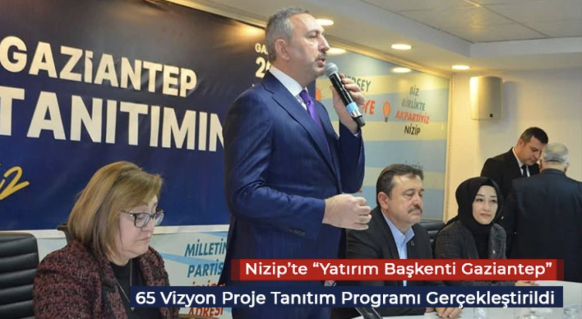 Nizip’te “Yatırım Başkenti Gaziantep” 65 Vizyon Proje Tanıtım Programı Gerçekleştirildi