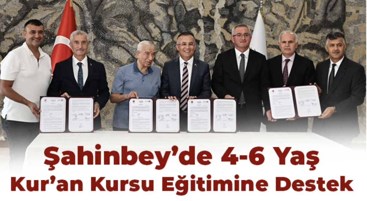 Şahinbey’de 4-6 Yaş Kur’an Kursu eğitimine destek