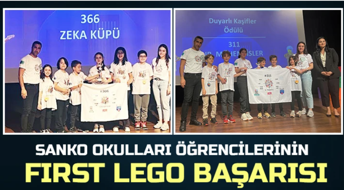 SANKO Okulları Öğrencilerinin Fırst Lego Başarısı