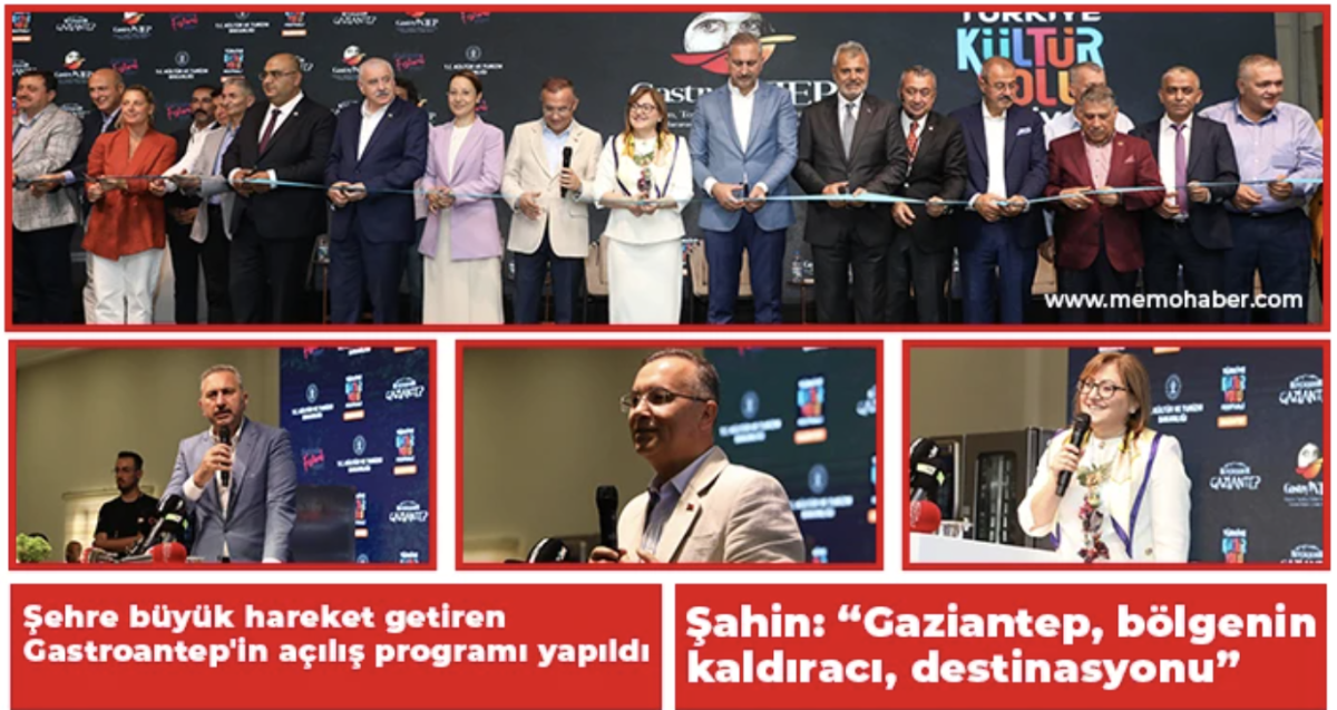 Şehre büyük hareket getiren Gastroantep'in açılış programı yapıldı