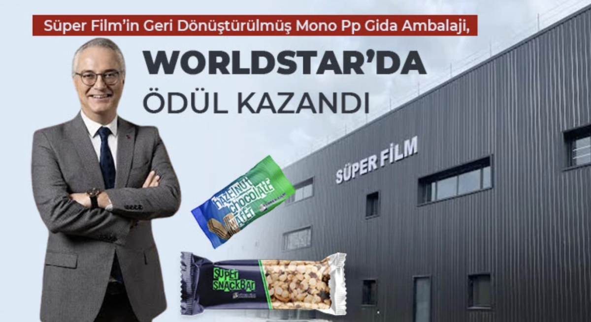 Süper Film’in Geri Dönüştürülmüş Mono Pp Gida Ambalaji, WorldStar’da Ödül Kazandi