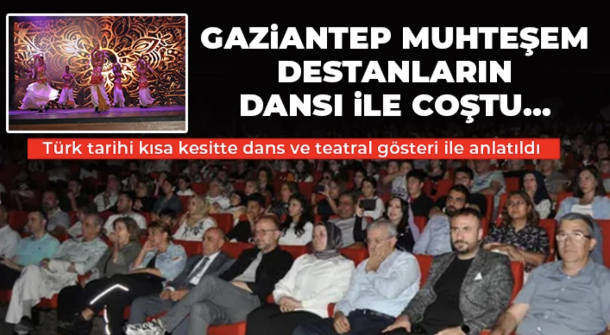  Türk tarihi kısa kesitte dans ve teatral gösteri ile anlatıldı 