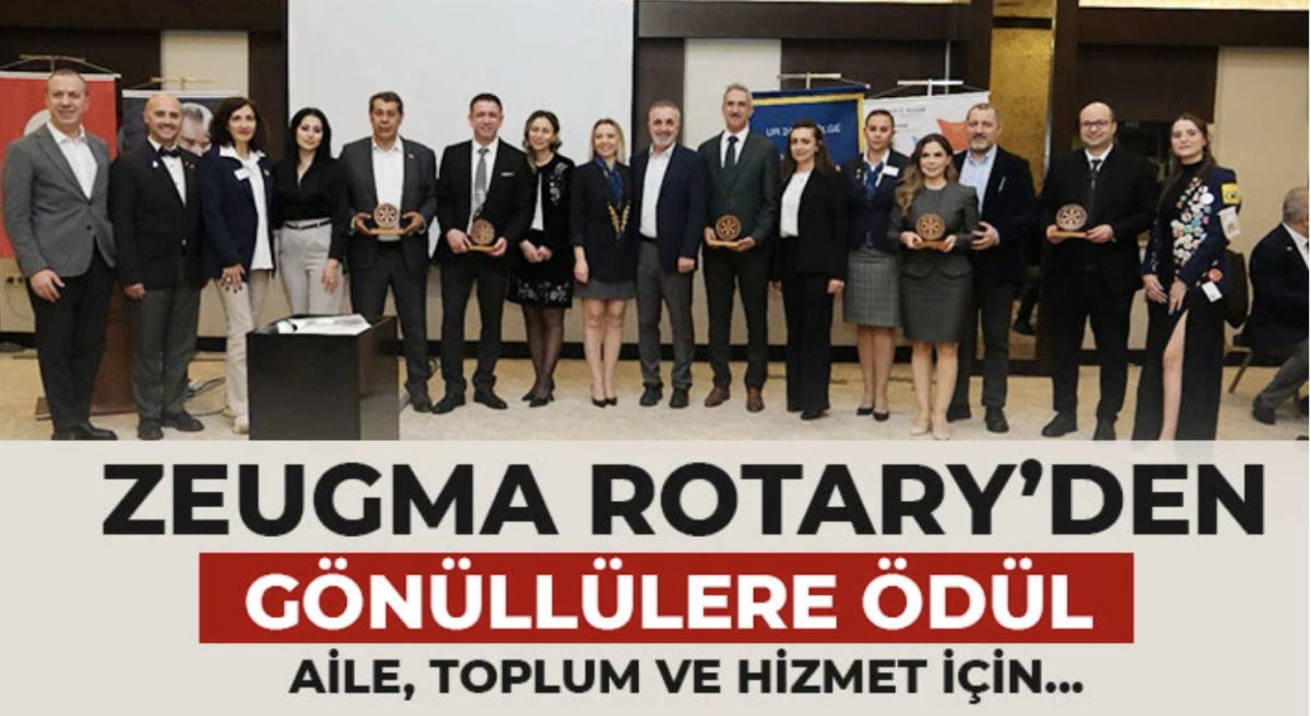 Zeugma Rotary’den gönüllülere ödül