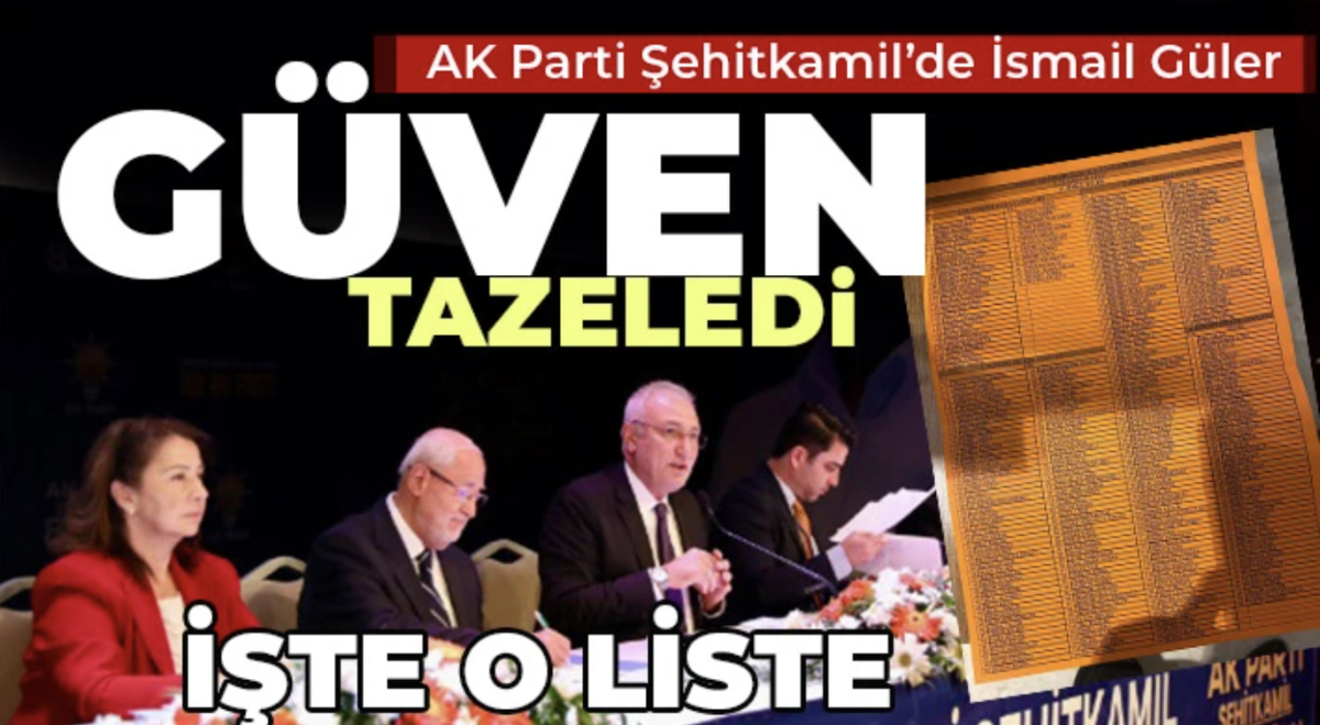 AK Parti Şehitkamil’de İsmail Güler ile yola devam