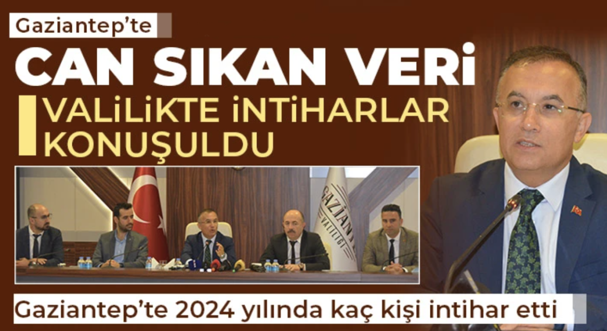 Gaziantep’te 2024 yılında kaç kişi intihar etti?