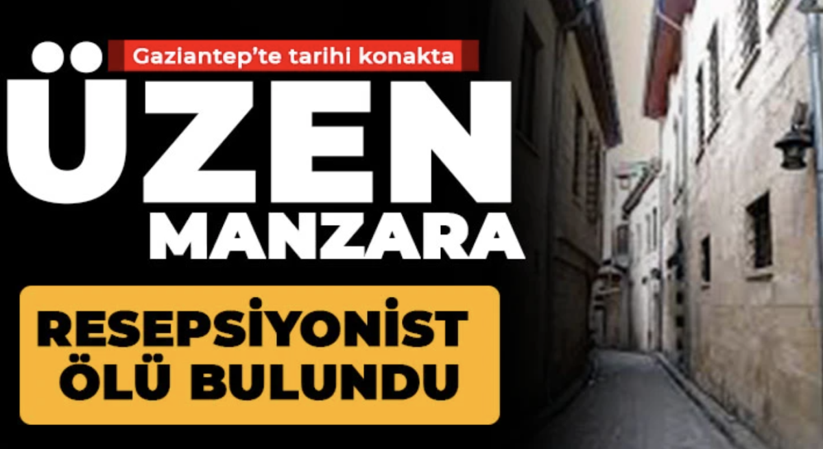 Gaziantep'te tarihi konakta üzen manzara