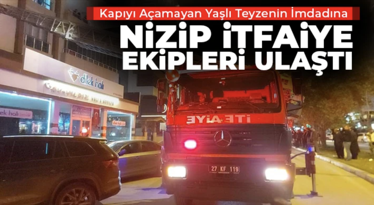 Kapıyı Açamayan Yaşlı Teyzenin İmdadına İtfaiye Ekipleri Ulaştı