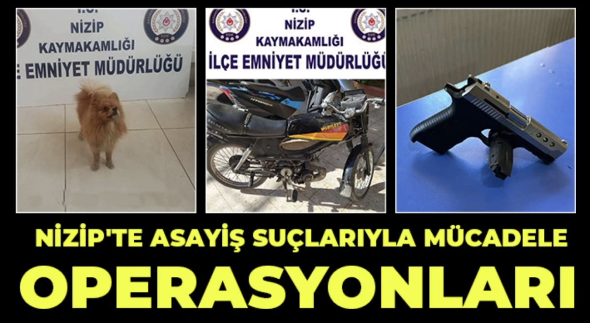 Nizip'te Asayiş Suçlarıyla Mücadele Operasyonları