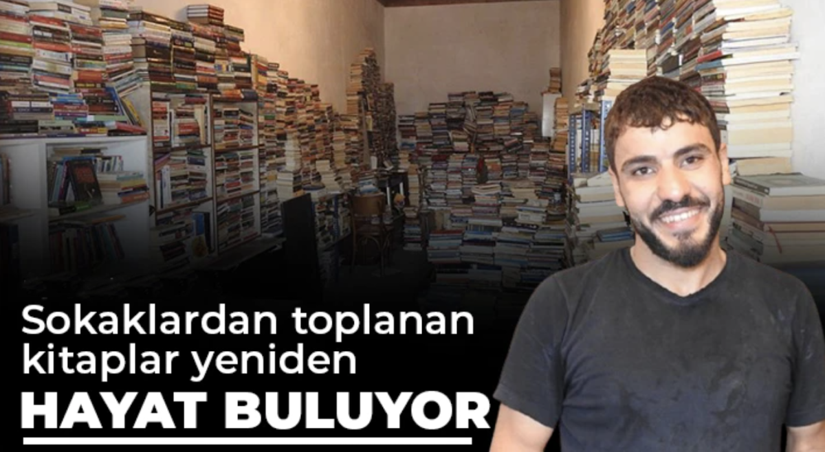 Sokaklardan toplanan kitaplar yeniden hayat buluyor